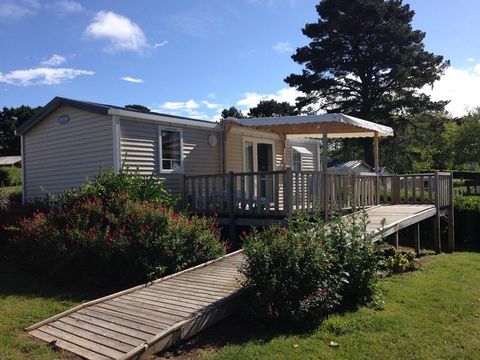MOBILHOME 4 personnes - Mobil-home STANDARD 29m² (2 chambres) + terrasse adaptée pour les Personnes à Mobilité Réduite