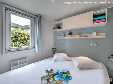 MOBILHOME 4 personnes - Homeflower PREMIUM 35m² (3 chambres) + CLIM + terrasse semi-couverte + lave-vaisselle + TV