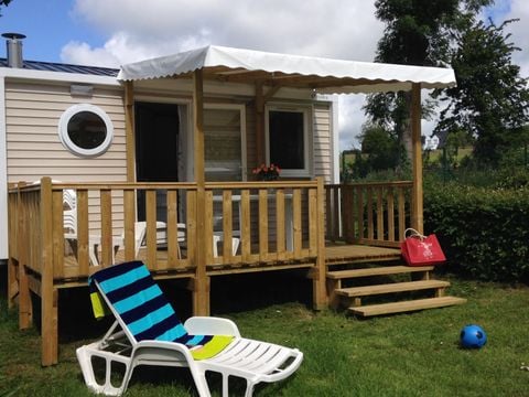 MOBILHOME 3 personnes - Mobil-home STANDARD 18m² (1 chambre) + terrasse semi-couverte