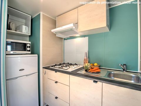 MOBILHOME 6 personnes - Mobil-home CONFORT 35m² (3 chambres) + CLIM + terrasse semi-couverte + TV + LV