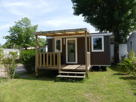 MOBILHOME 2 personnes - Mobil home Confort 18m² - 1 chambre + terrasse couverte + TV 2 pers