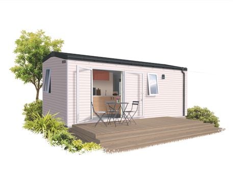 MOBILHOME 4 personnes - Mobil-home Confort 22m² - 2 chambres - terrasse semi-couverte +TV 4 pers