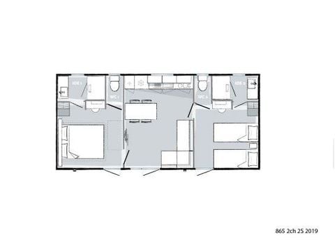 MOBILHOME 4 personnes - ORANGER PREMIUM