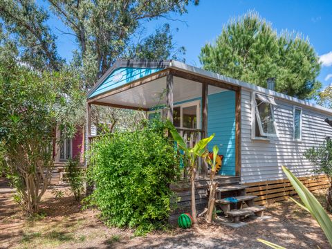 Mobilhome 4 personnes - PIN - PARASOL Standard 30m² - 2 chambres - Terrasse couverte - 8 m²- - TV-NON - CLIMATISE