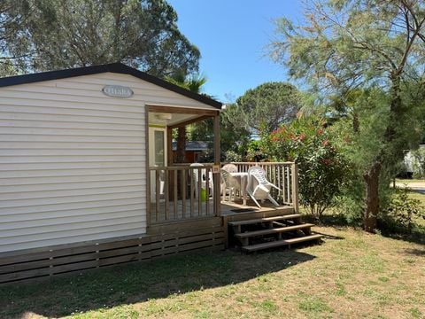 Mobilhome 4 personnes - Mobil-Home OLIVIER Confort 29m² (2 chambres) - terrasse 9 m²+ TV + Climatisation 4 pers