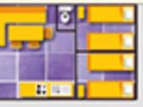 MOBILHOME 6 personnes - Mobil-home CYPRES Confort 29m² (3 chambres) - terrasse couverte 16 m² - TV + Climatisation 6 pers