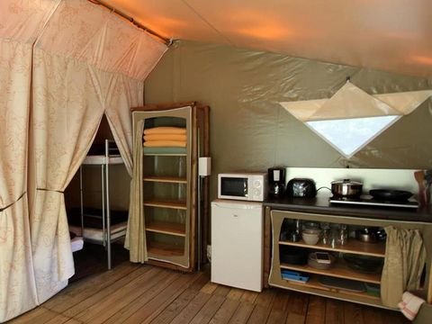 TENTE TOILE ET BOIS 5 personnes - LODGE