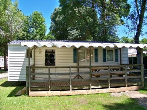 MOBILHOME 5 personnes - LOFT avec Terrasse couverte et climatisation (4 adultes maxi) - 2 Chambres.