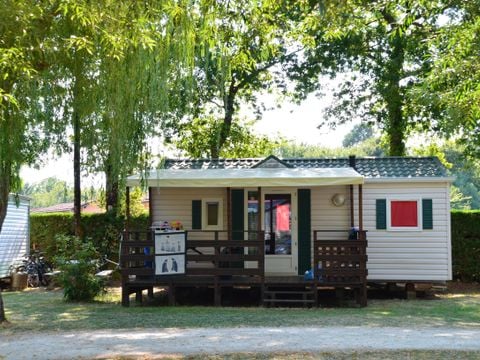 MOBILHOME 5 personnes - LOFT avec Terrasse couverte et climatisation (4 adultes maxi) - 2 Chambres.