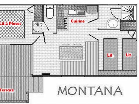 MOBILHOME 4 personnes - MONTANA, avec sanitaires