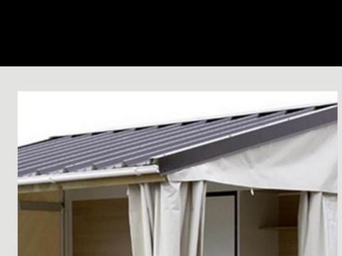 Tente en toile et en bois 5 personnes - TITHOME 20m² - 2 chambres