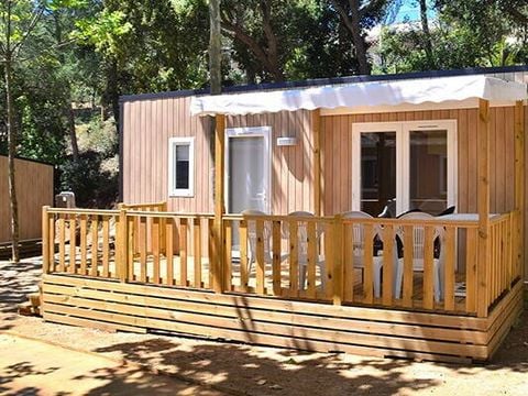 Mobilhome 6 personnes - Comfort | 2 Ch. | 4/6 Pers. | Terrasse surélevée | Clim.