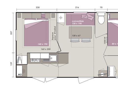 MOBILHOME 6 personnes - IRM Riviera