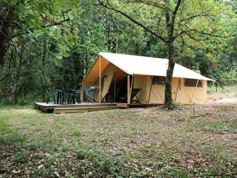 Tente en toile et en bois 5 personnes - LODGE CONFORT