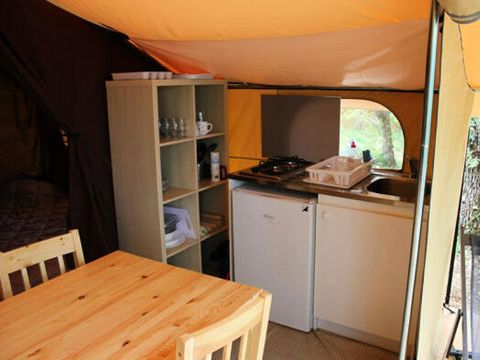 Tente en toile et en bois 5 personnes - LODGE CONFORT