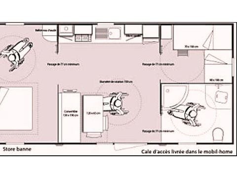 MOBILHOME 6 personnes - Easy/PMR 4/6P