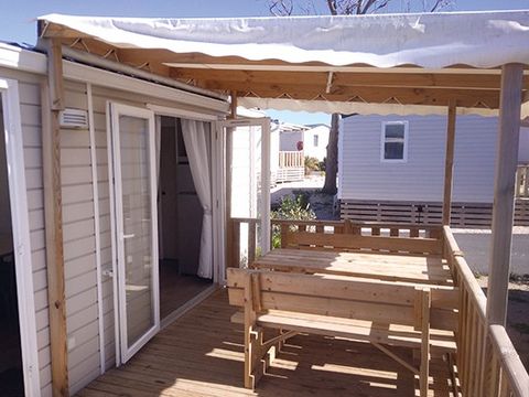 Mobilhome 4 personnes - Mobil-home | Comfort XL | 2 Ch. | 4 Pers. | Terrasse surélevée | Clim.