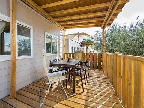 MOBILHOME 6 personnes - Mobil-home | Comfort | 2 Ch. | 4/6 Pers. | Terrasse surélevée | Clim.