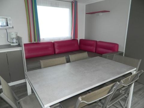 MOBILHOME 8 personnes - Mobil home Confort 28 à 35m² (3 chambres) + Terrasse avec vue mer 6/8 pers