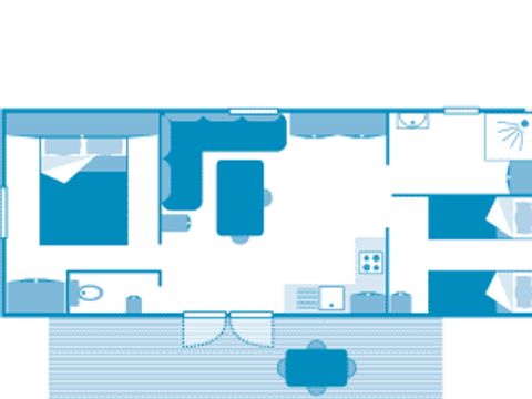 MOBILHOME 5 personnes - Cottage 4/5p 2ch ***