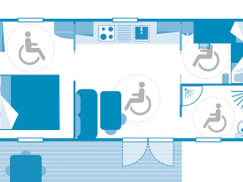 MOBILHOME 4 personnes - Cottage 4p 2ch **** PMR