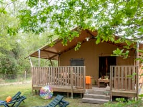 TENTE TOILE ET BOIS 7 personnes - Lodge Safari 7p 3ch ****