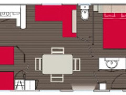 MOBILHOME 6 personnes - Malin - 2 chambres