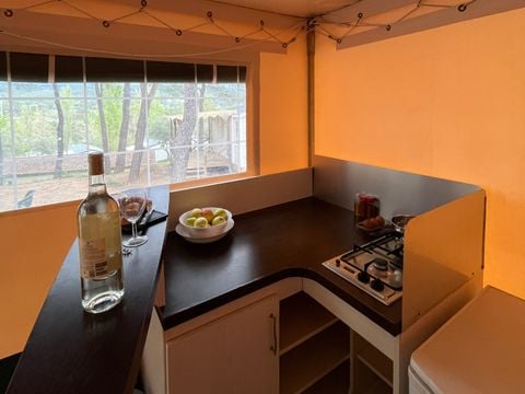 BUNGALOW TOILÉ 5 personnes - Bungalow Toilé Standard 20m² 2 chambres - sanitaire commun - sans clim 1/5 pers