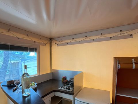 BUNGALOW TOILÉ 5 personnes - Bungalow Toilé Standard 20m² 2 chambres - sanitaire commun - sans clim 1/5 pers