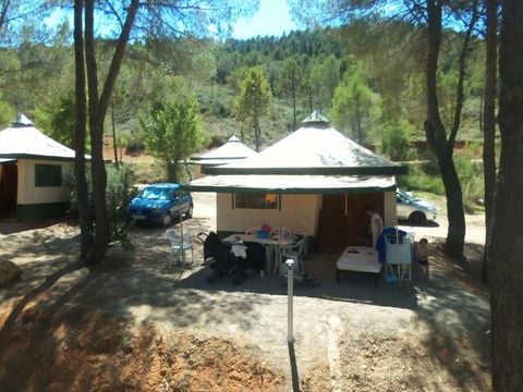 BUNGALOW TOILÉ 5 personnes - Bungalow Toilé Standard 20m² 2 chambres - sanitaire commun - sans clim 1/5 pers