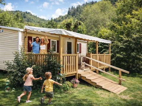 MOBILHOME 6 personnes - NEW // Mobil home Premium 32 M2 2 chambres Clim TV lave vaisselle