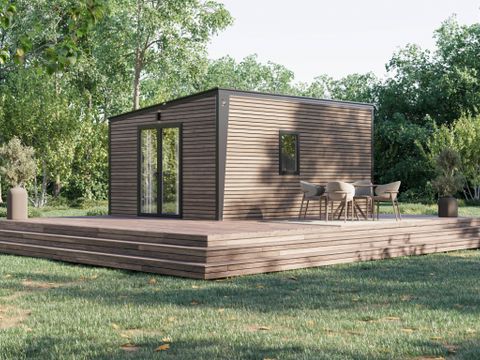 MOBILHOME 2 personnes - Mobil-home premium 20m² (1 ch-2 pers) + TV + terrasse