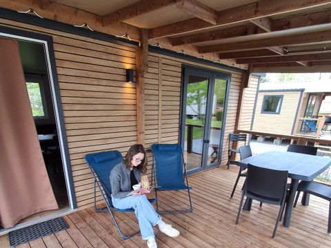 MOBILHOME 4 personnes - Mobil-home premium 33m2 (2 ch-4 pers) + TV + terrasse