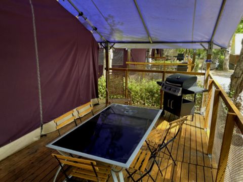 TENTE TOILE ET BOIS 6 personnes - Tente Lodge Safari 4-6 Personnes