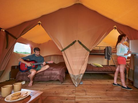 TENTE TOILE ET BOIS 6 personnes - Tente Lodge Safari 4-6 Personnes