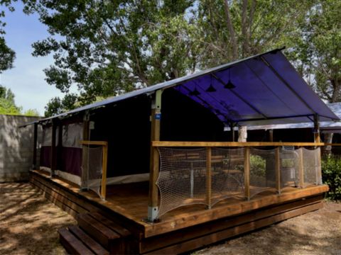 TENTE TOILE ET BOIS 6 personnes - Tente Lodge Safari 4-6 Personnes