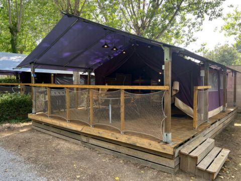 TENTE TOILE ET BOIS 6 personnes - Tente Lodge Safari 4-6 Personnes