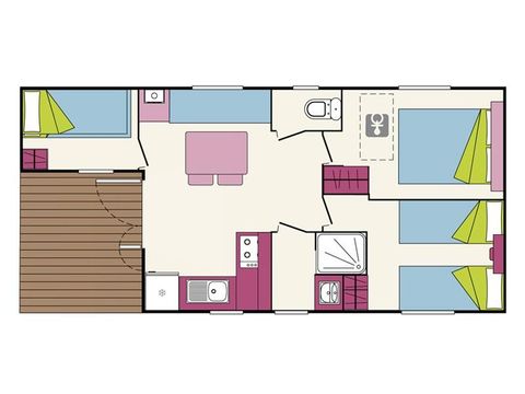 MOBILHOME 6 personnes - MH3 Sun Roller