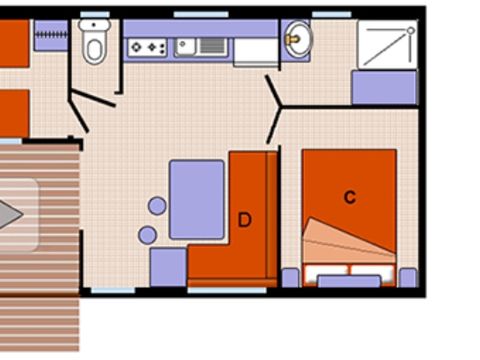 MOBILHOME 4 personnes - MH2 Agreable