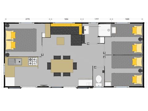 MOBILHOME 6 personnes - MH3 Luxe
