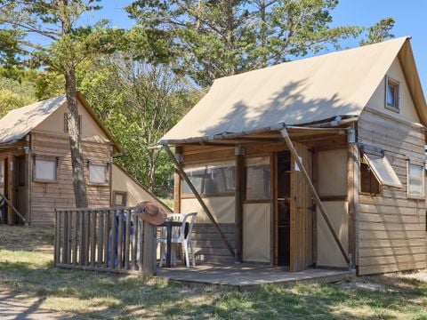TENTE TOILE ET BOIS 4 personnes - Caba-Logde Evasion