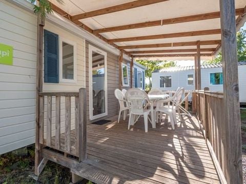 MOBILHOME 6 personnes - Comfort | 3 Ch. | 6 Pers. | Terrasse surélevée | Clim.
