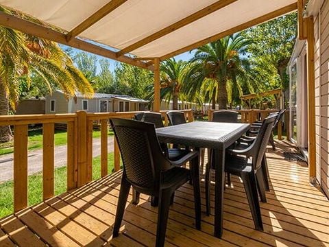 MOBILHOME 4 personnes - Comfort | 2 Ch. | 4 Pers. | Terrasse surélevée | Clim.