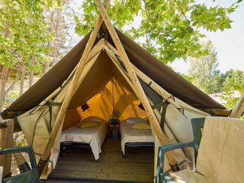TENTE TOILE ET BOIS 2 personnes - Tente Mooera - 1 Chambre
