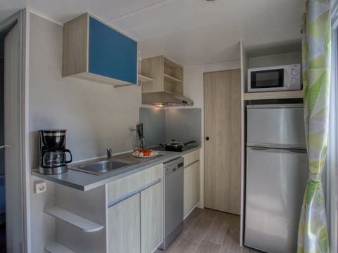 MOBILHOME 4 personnes - Mobil-home Premium 34m² (2 chambres) - climatisation + lave-vaiselle + TV 4 pers.