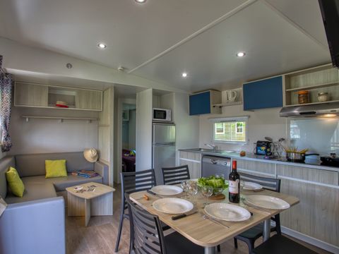MOBILHOME 6 personnes - Mobil-home Premium 36m² (3 chambres) - climatisation + lave-vaiselle + TV 6 pers. 