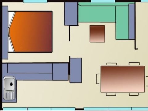 MOBILHOME 6 personnes - Loisir Confort 32m²
