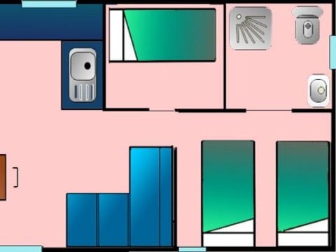MOBILHOME 6 personnes - Sunêlia LUXE TAOS - 3 chambres
