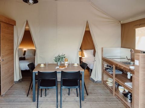 TENTE TOILE ET BOIS 5 personnes - BIRDYLODGE
