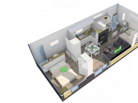 MOBILHOME 6 personnes - Loisir Prestige Taos 40m² 3ch
